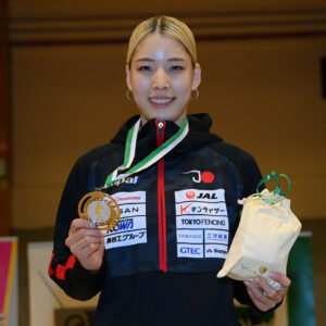 江村美咲、フェンシングワールドカップで銀獲得