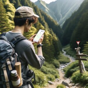 登山アプリに音声ガイド機能 分岐前に通知し安全登山へ