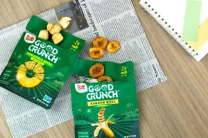 ドールの果実100%の新食感ヘルシースナック『Dole Good Crunch』が日本初上陸