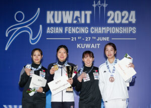フェンシング、アジア選手権で菊池小巻と上野優佳がメダル獲得