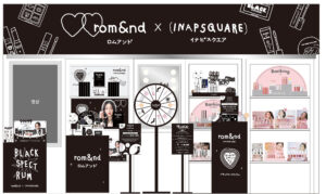 渋谷ロフトで「rom&nd×INAPSQUARE」のコラボPOP UP開催