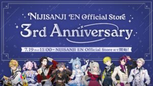 NIJISANJI ENが3周年、記念新グッズ販売とキャンペーンを開催