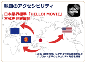 HELLO! MOVIE、字幕と音声ガイドで障害者や外国人も映画を楽しめるサービス