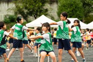 府中市の小学校でインクルーシブ運動会