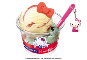 サーティワン、ハローキティ50周年記念コラボ「HELLO ICE CREAM!」実施