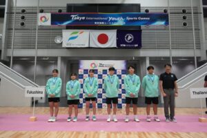 東京国際ユース大会 バドミントンは福島県卓球はチャイニーズ・タイペイが優勝