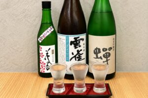 すし酒場 にほんいち 本町店、熊本の地酒3種飲み比べフェアを9月5日より開催へ