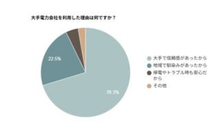 大手電力会社の利用理由は信頼感が7割超　EXLYが意識調査を実施