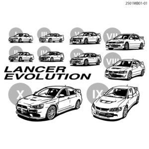 CAMSHOP.JPが三菱ランサーエボリューションを描いたTシャツを発売