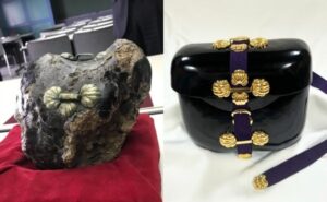 鞄工房山本と橿原考古学研究所、約1300年前の漆塗り革袋を各地の職人技で復元