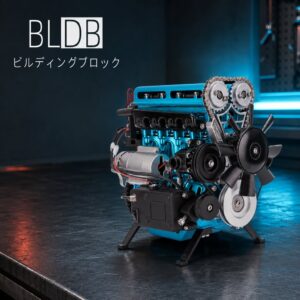 BLDB、TECHINGの直列4気筒エンジン模型組立キットを発売