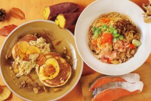 ココノハが秋限定メニューを展開　秋鮭パスタや店舗限定の焼き芋スイーツが登場