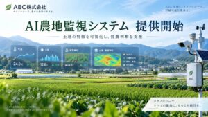 ABC株式会社がAIを活用した農地監視システムの提供を開始