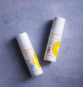 鈴木ハーブ研究所、パイナップル豆乳UVスキンケア30と50を楽天市場で販売開始