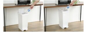 ニトリ、手でもペダルでも開閉できる2WAYごみ箱2タイプを発売へ