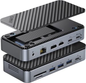 ORICO、SSDケース一体型の12-in-1ドッキングステーションを発表