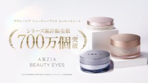 アクシージアの目もと用シートマスクシリーズ、累計販売数が700万個を突破