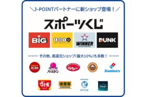 JCBのJ-POINTパートナー対象にスポーツくじが追加 新くじDUNKも対象へ