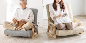 サンワダイレクト、座面幅約65cmの肘掛け付き幅広座椅子を発売