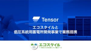 Tensor Energyとエコスタイルが業務提携 低圧蓄電所で27年末1000基へ