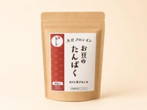 梅の花グループ 国産大豆ゆきぴりかを使用した和のプロテインお豆のたんぱくを発売