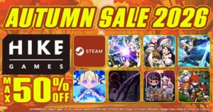 HIKE GAMESが全7タイトル対象のオータムセール2026を開催 最大50％OFF