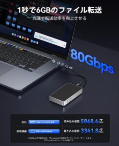 ORICOが最大80Gbps転送対応のM.2 SSD外付けケースを発表