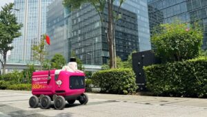 楽天、自動配送ロボットによる無人配送の対象地域を9月10日から豊洲へ拡大