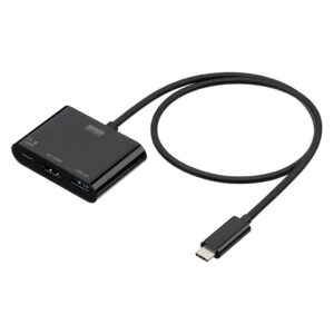 サンワサプライ、USB AポートとPD充電対応のUSB-C HDMI変換アダプタを発売