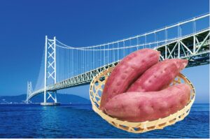 淡路ハイウェイオアシスでおいもフェア開催 鳴門金時を使った菓子や青果を展開