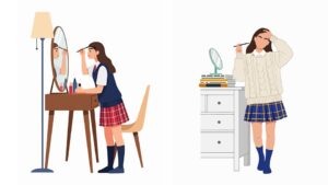 10代の4割以上が中学生までにメイク開始　クロス・マーケティングが美容調査