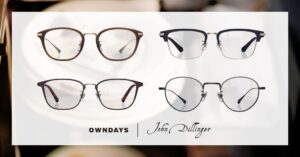 OWNDAYSのJohn Dillingerから秋の新作アイウェア全4型が登場へ
