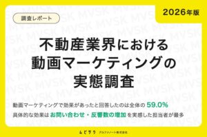 不動産業界の動画活用、59.0%が効果を実感　最多はお問い合わせ・反響数の増加