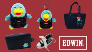 カモノハシのイコちゃん×EDWINコラボ商品全5種が2026年9月18日発売へ
