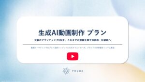プルークス、生成AIによるブランド動画・WebCM制作プランの提供を開始