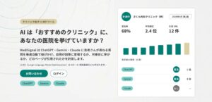 Medicallがクリニック向けAI可視性モニタリングツールMediSignalを提供開始