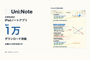 iPadノートアプリUni:Noteが累計1万ダウンロードを突破