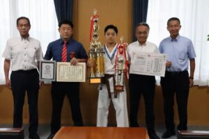 宮崎県国富町の三宮覚心選手がカラテドリームフェスティバル2026国際大会で優勝
