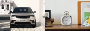 バルミューダのThe Clock、RANGE ROVERの成約記念品に特別仕様で採用