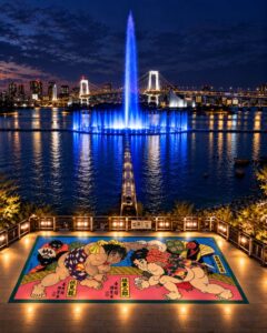 お台場インフィオラータが10月に開催へ 歌川国貞の浮世絵を巨大花絵で再現