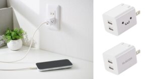 エレコム、USB Type-Cを2ポート備えた小型AC充電器を9月中旬発売へ
