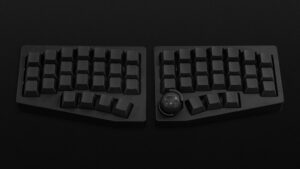 遊舎工房とKeychron、トラックボール付き分割キーボード開発 年内CF開始へ