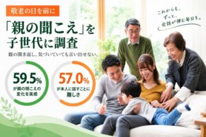 親の聞こえの変化実感は59.5％ オーディオ・ノバが全国で相談会開催へ
