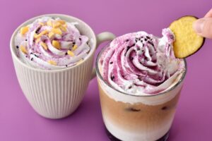 小田急レストランシステムがフォレスティ等で秋季限定の紫芋ラテを9月17日発売へ