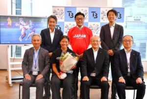 東京貿易HD、ラクロス日本代表ジョーンズ萌仁香選手の女子世界選手権報告会を開催