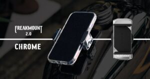 バイク用スマホホルダーFREAKMOUNT2.0に新色CHROMEが登場へ