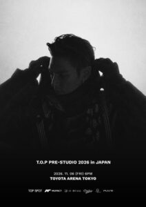 T.O.P初ブランドツアー日本公演が11月6日に開催へ チケット先行開始