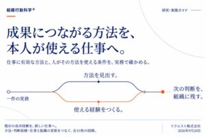 リクエスト、仕事の判断と支援を整理した研究・実践ガイドを図解で公開