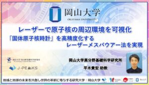 岡山大学など、固体原子核時計の実現に向けレーザーメスバウアー分光法を開発