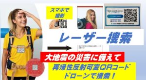 NPO法人光探索協会、再帰性反射可変QRコードによるレーザー捜索でクラファン